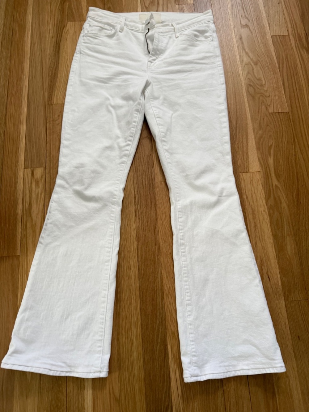 Mother Weekender White Jeans Size 29